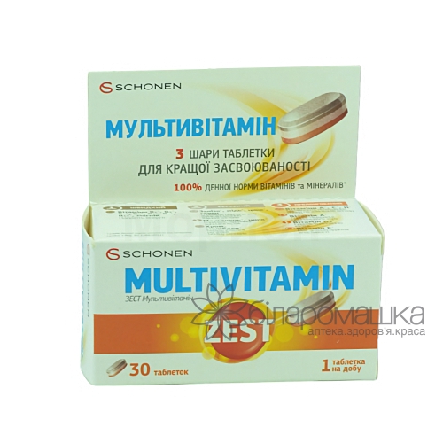 Zest (Зест) Multivitamin (Мультивітамін) таблетки №30