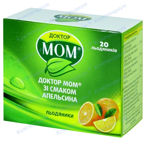 Доктор Мом паст. від кашлю №20 апельсин Доктор Мом паст. від кашлю №20 апельсин