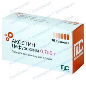 Аксетин пор.д/ін.750мг №10