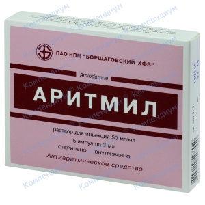 Аритміл р-н д/ін.5% 3мл №5