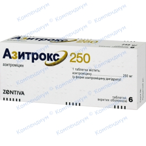 Азитрокс таб.250мг №6