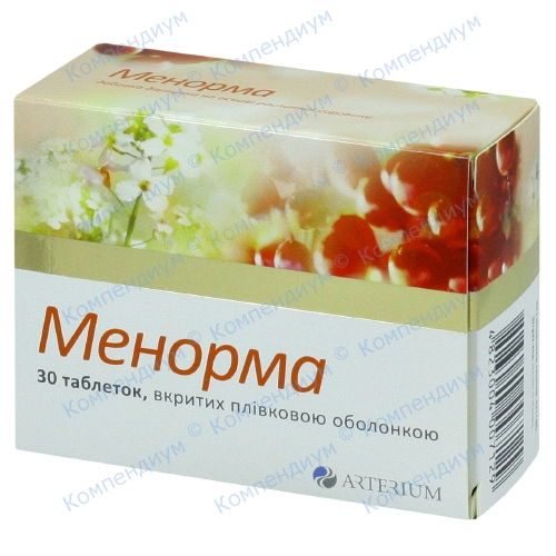 Менорма табл. 735 мг №30 Артериум фото 1, Aptekar.ua